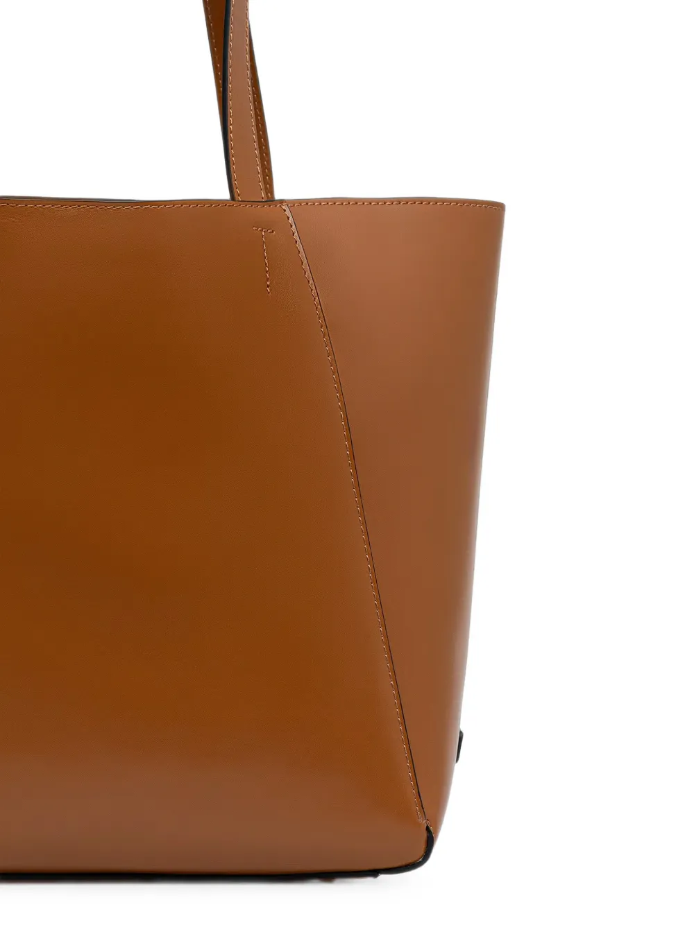 Marc O'Polo Tessa logo-patch leather tote bag Bruin