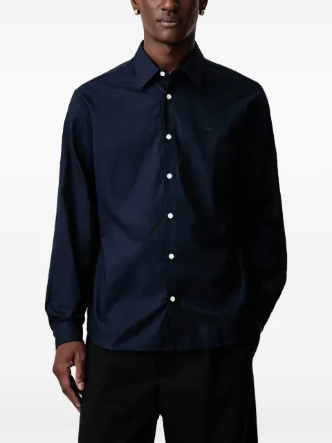 Lacoste regular fit textured cotton shirt