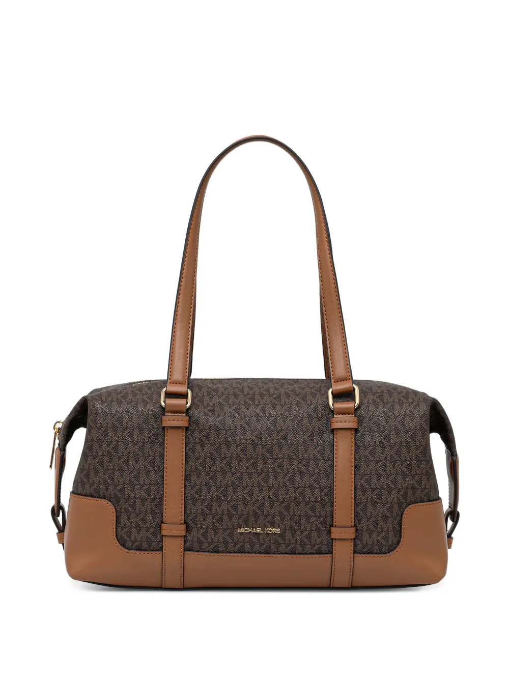 Michael Michael Kors Teddi large Signature Logo shoulder bag - Brown