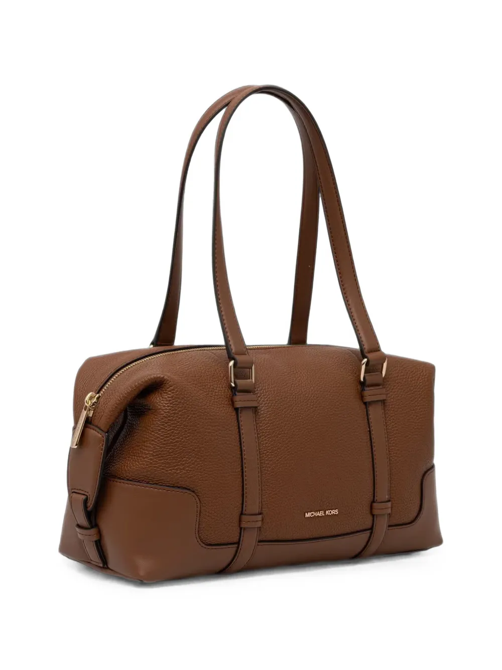 Michael Michael Kors Teddi large textured shoulder bag - Braun