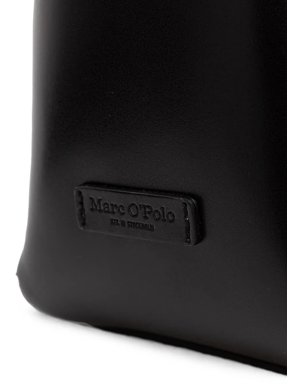 Marc O'Polo Tessa leren shopper Zwart
