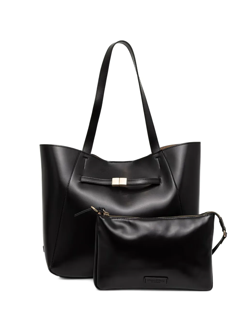 Marc O'Polo Tessa leather tote bag - Black