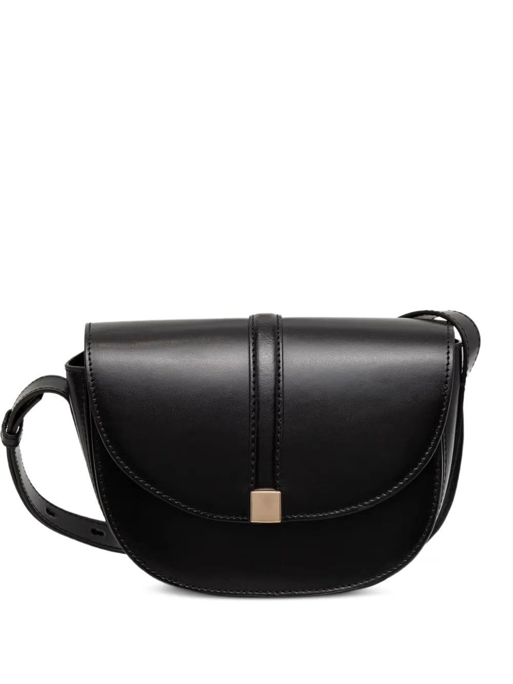 Marc O'Polo Taya foldover leather small shoulder bag - Nero
