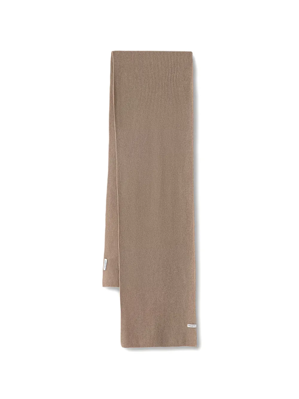 Marc O'Polo Lab medium ribbed-knit scarf - Toni neutri