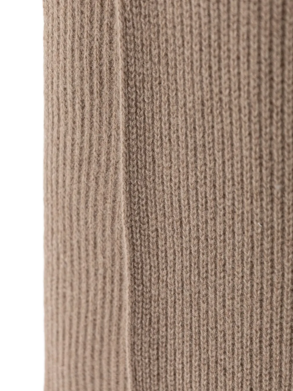 Marc O'Polo Lab medium ribgebreide sjaal Beige