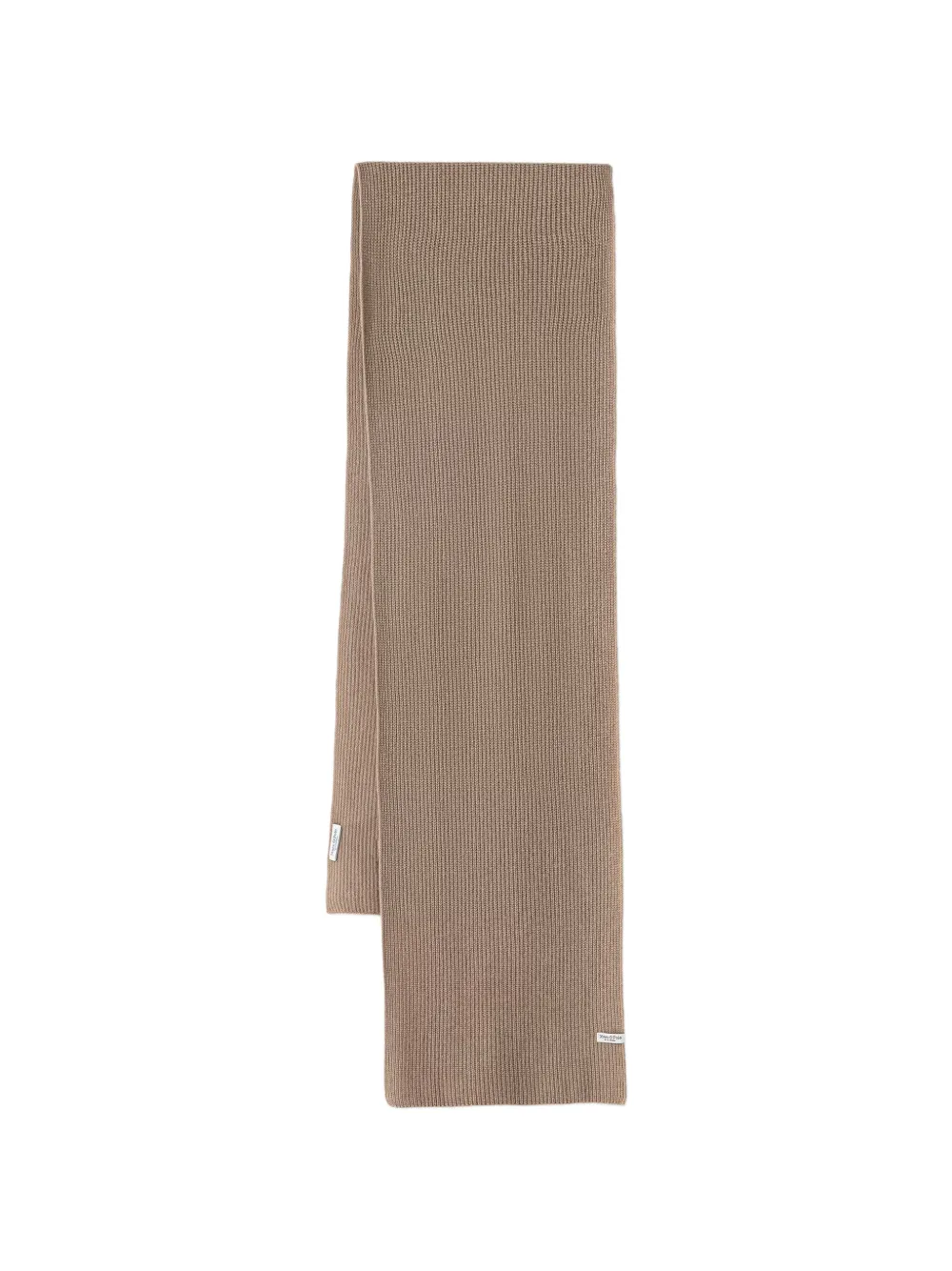 Marc O'Polo Lab medium ribbed-knit scarf - Nude