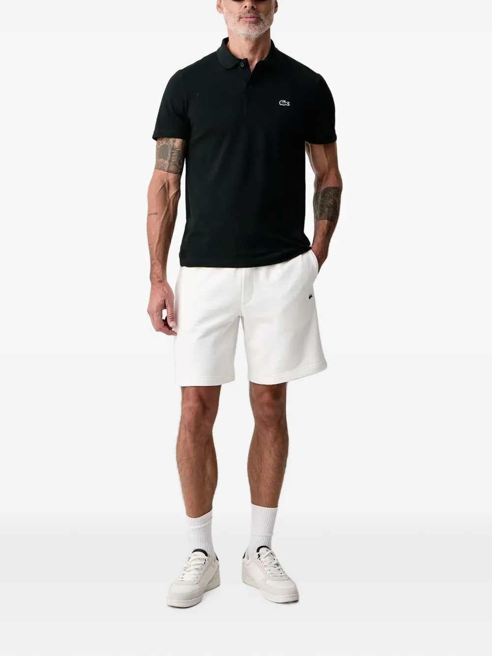 Lacoste Fleece shorts Wit