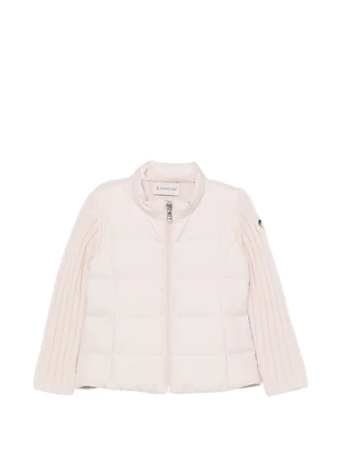 Moncler Enfant quilted panelled cardigan