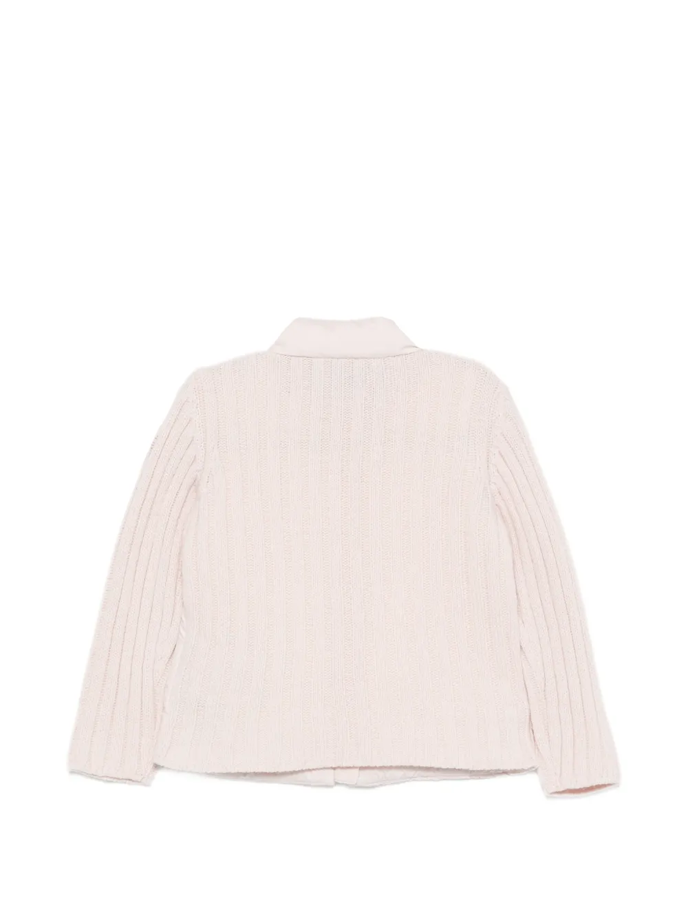 Moncler Enfant quilted panelled cardigan Roze