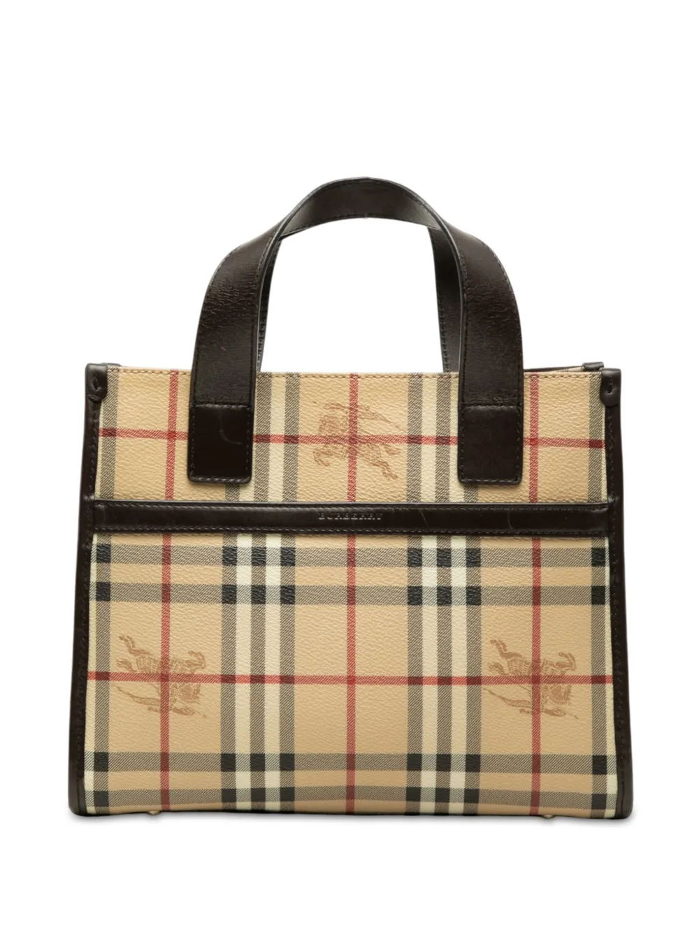 Burberry Pre-Owned 2000-2017 Haymarket Check Coated Canvas handbag - Nude