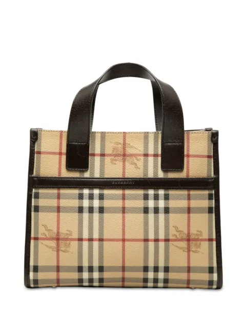 Burberry Pre-Owned 2000-2017 Haymarket Check Coated Canvas handbag
