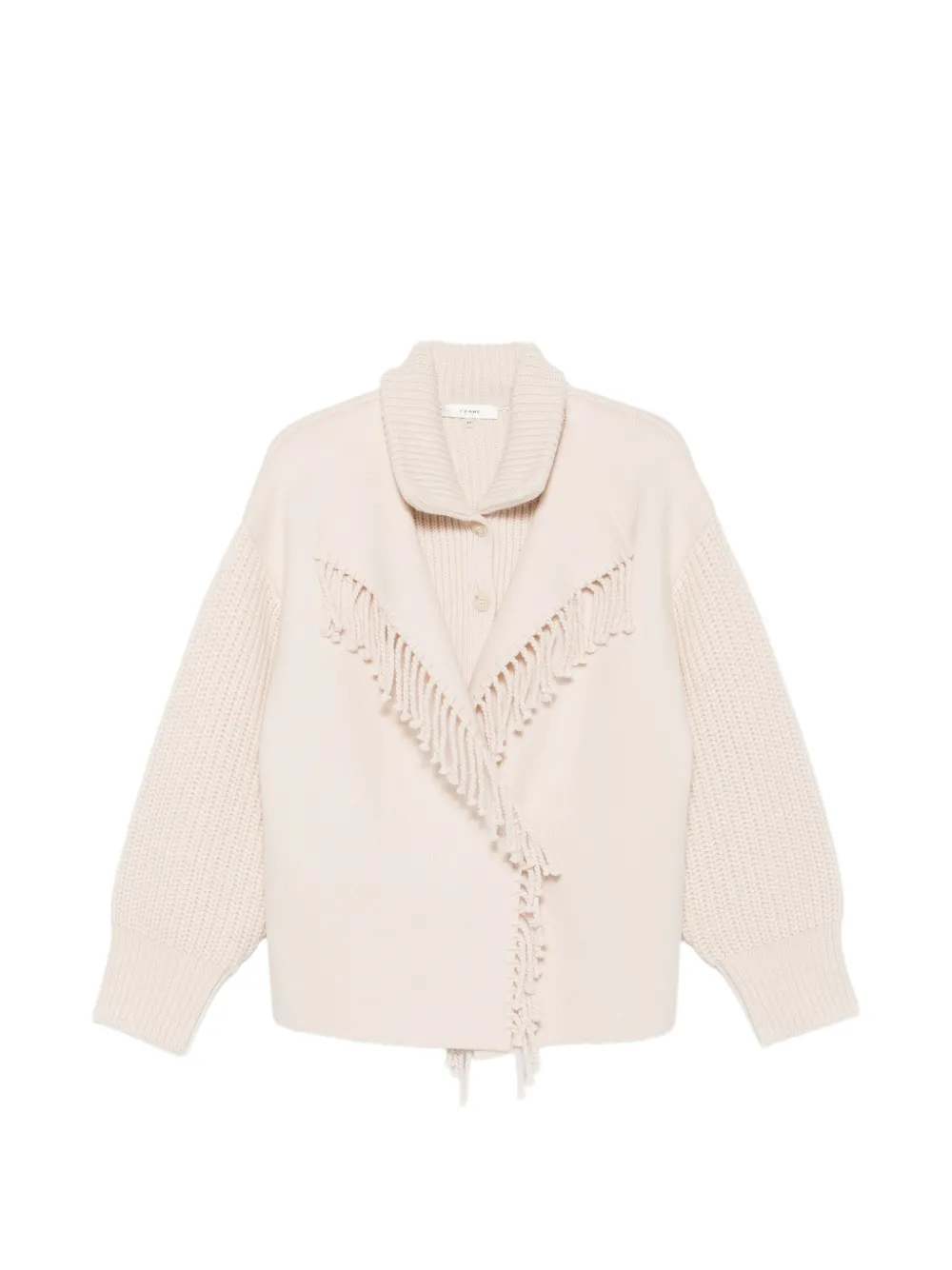FRAME Cardigan con frange con collo a scialle - Toni neutri