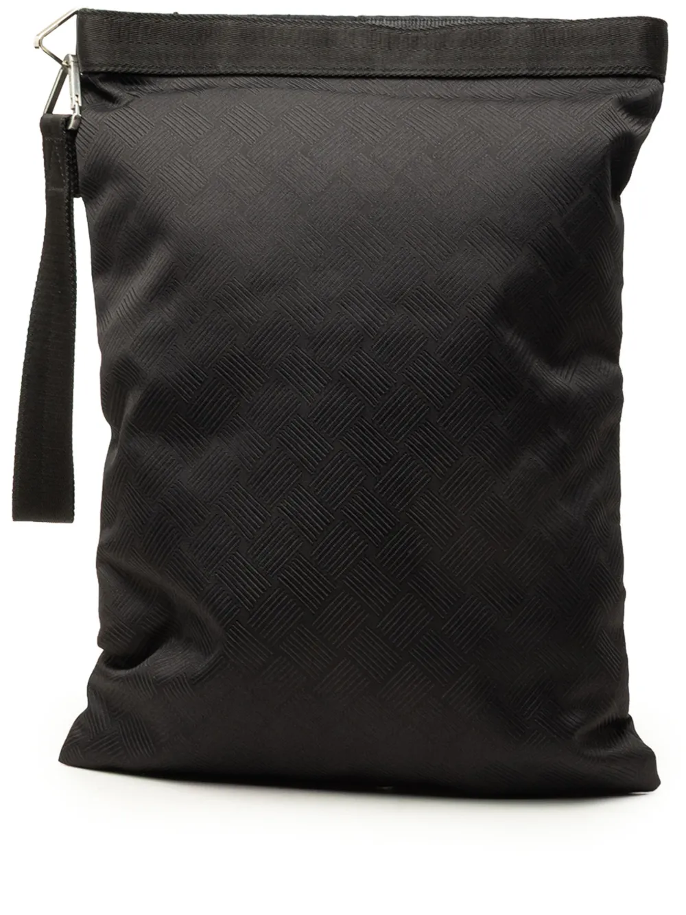 Bottega Veneta Pre-Owned 2012-2026 Nylon Intrecciato Effect clutch bag - Schwarz