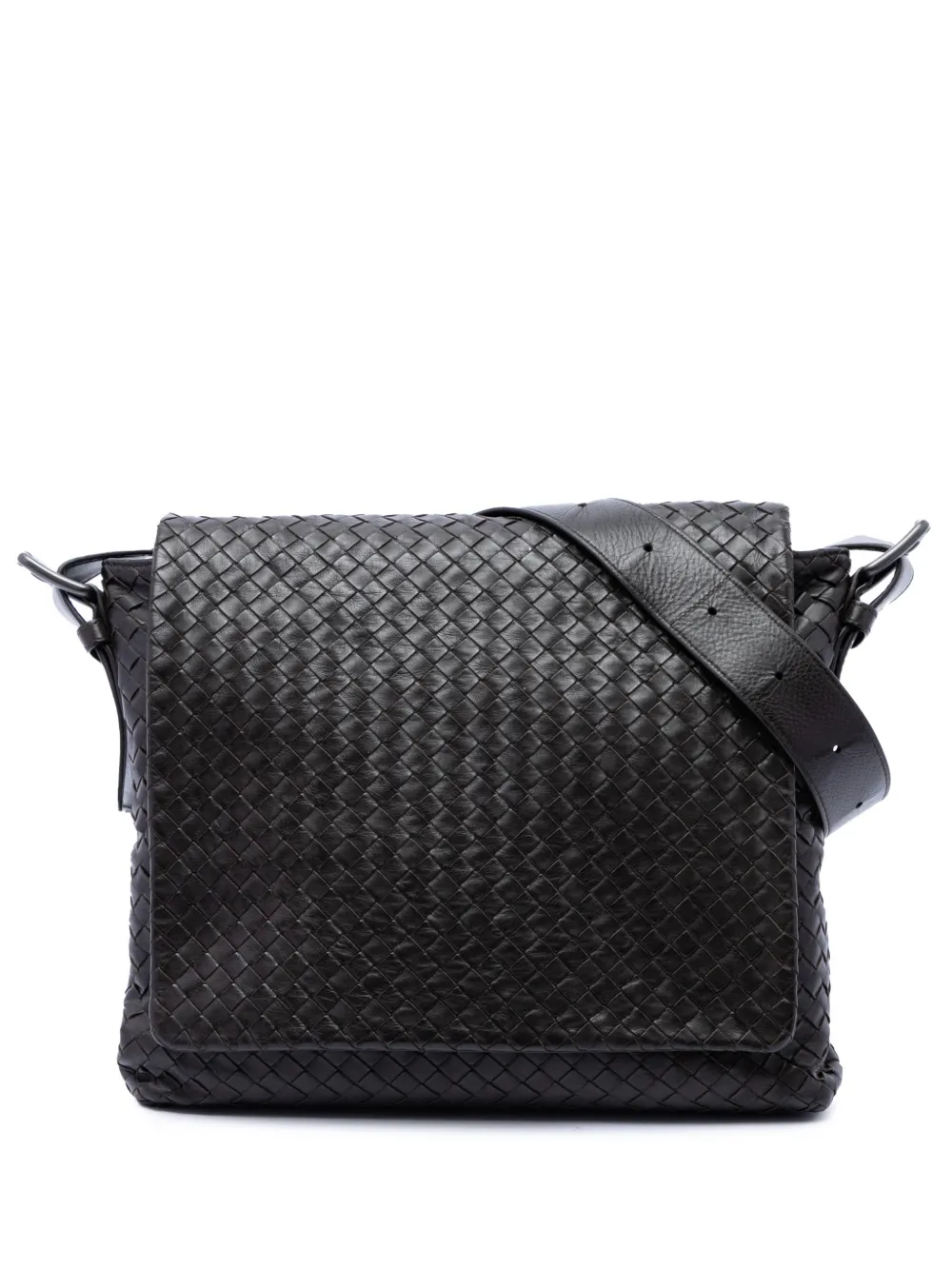 Bottega Veneta Pre-Owned 2012-2026 Intrecciato Kuriertasche aus Nappaleder - Braun