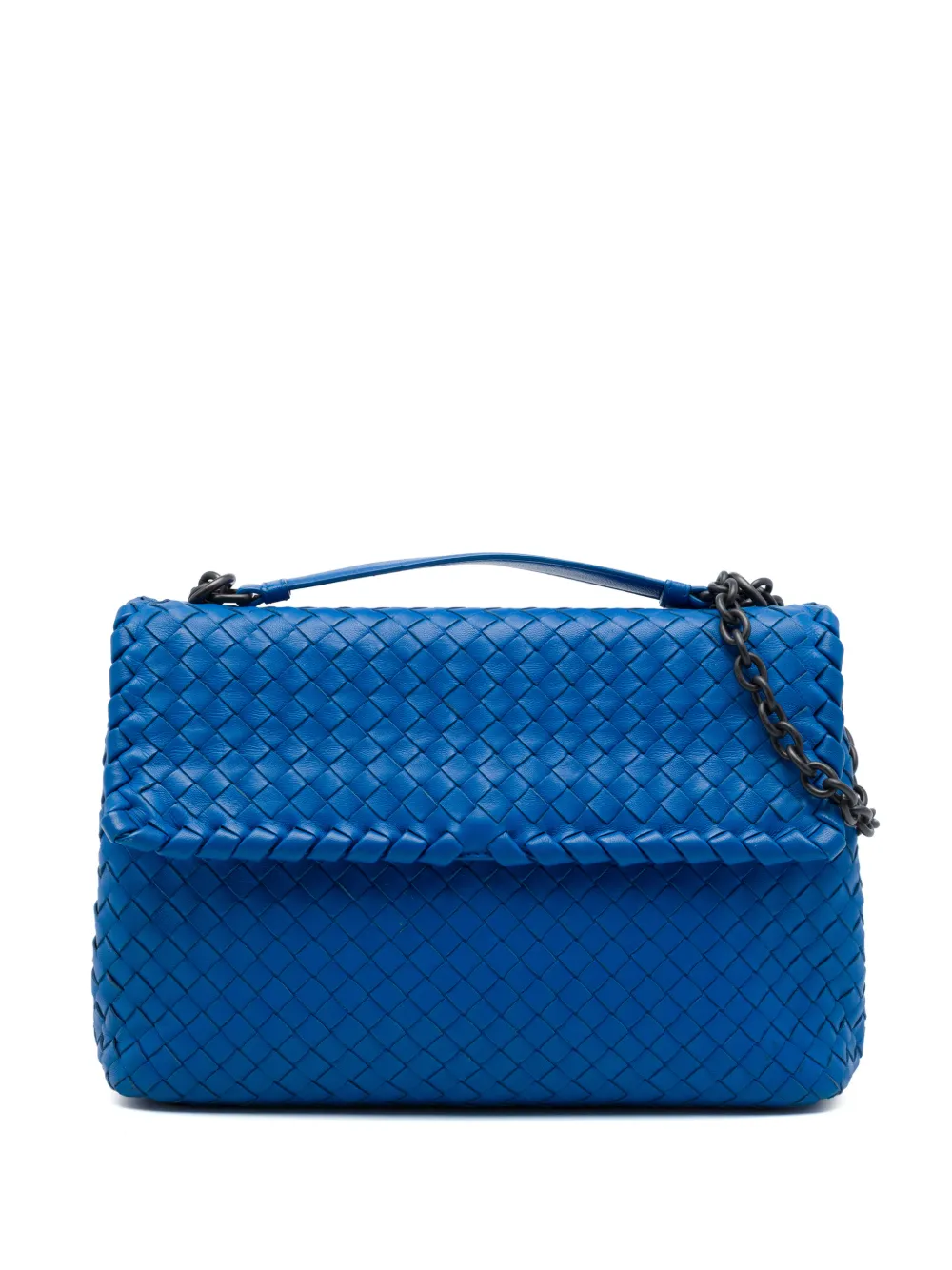 Bottega Veneta Pre-Owned 2012-2026 Medium Nappa Intrecciato Olimpia shoulder bag - Blau