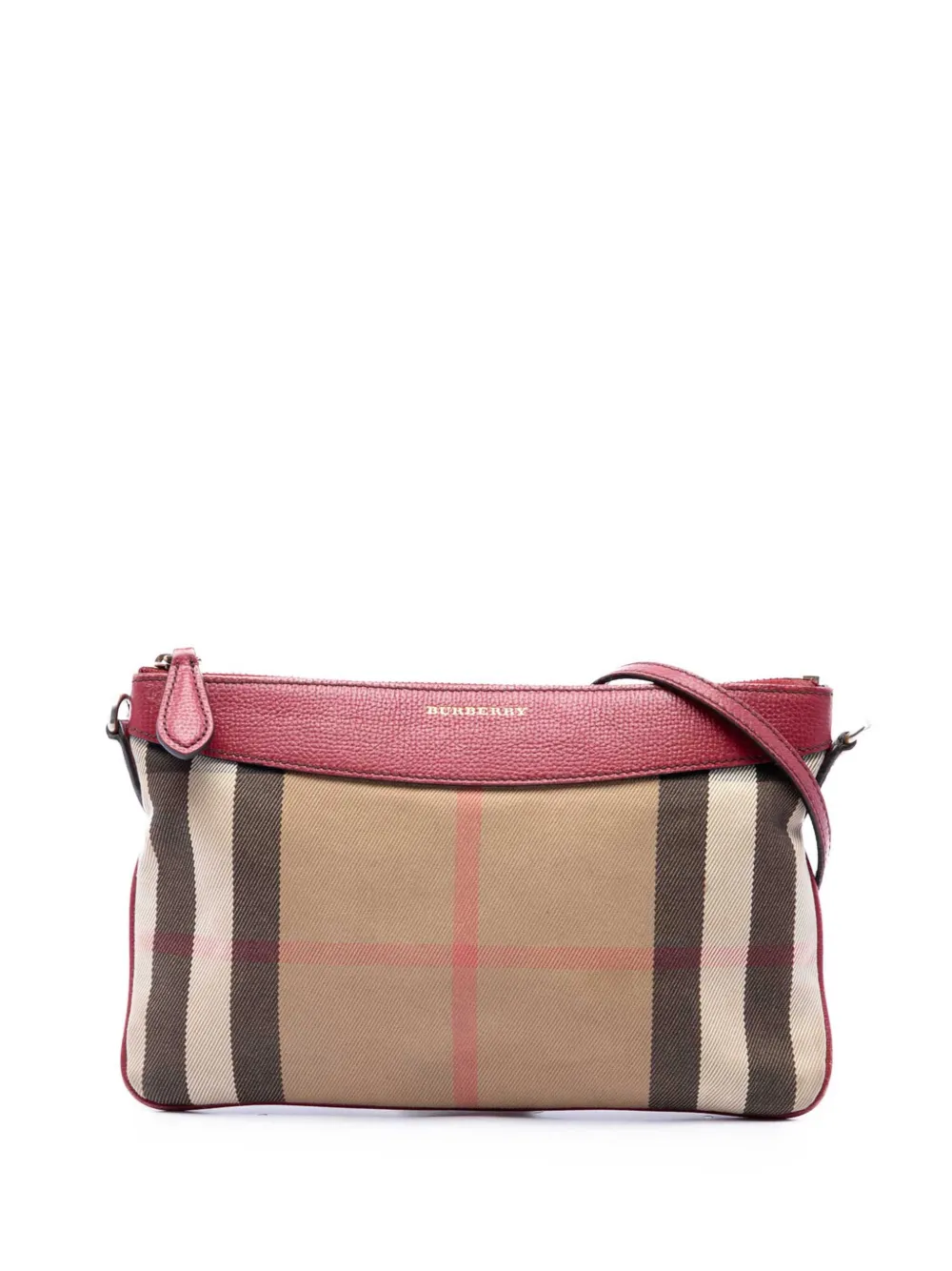 Burberry Pre-Owned 2000-2017 House Check Canvas Derby Peyton crossbody bag - Braun