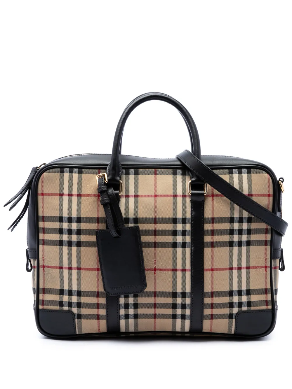 Burberry Pre-Owned sacoche à motif Haymarket Check (2000-2017) - Tons neutres