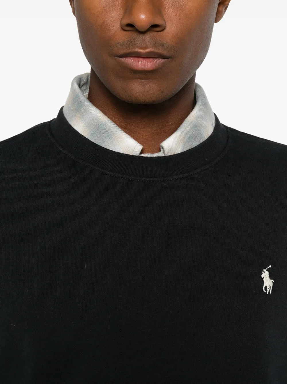 Polo Ralph Lauren Trui met geborduurd logo en ronde hals Blauw
