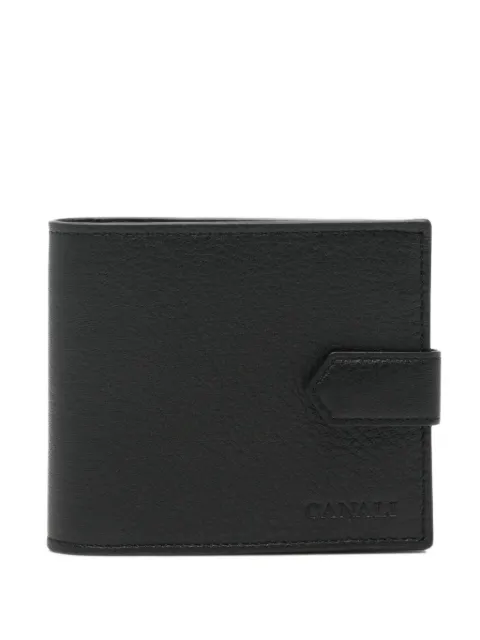 Canali grained leather bifold wallet