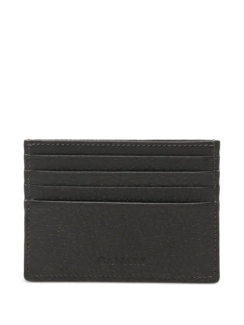 Canali grainy leather cardholder