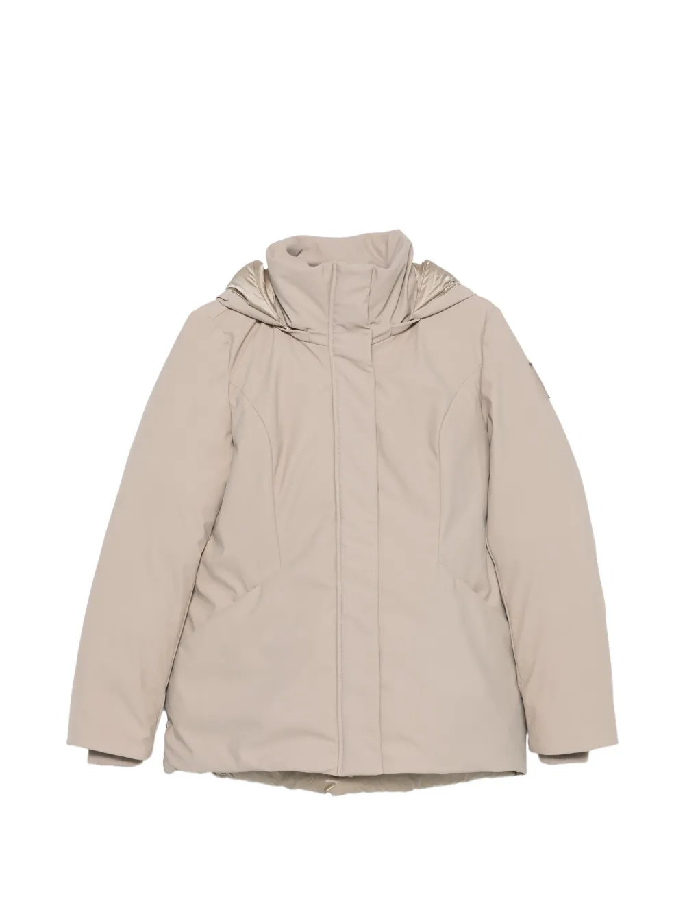 bomboogie hooded quilted jacket - Nude