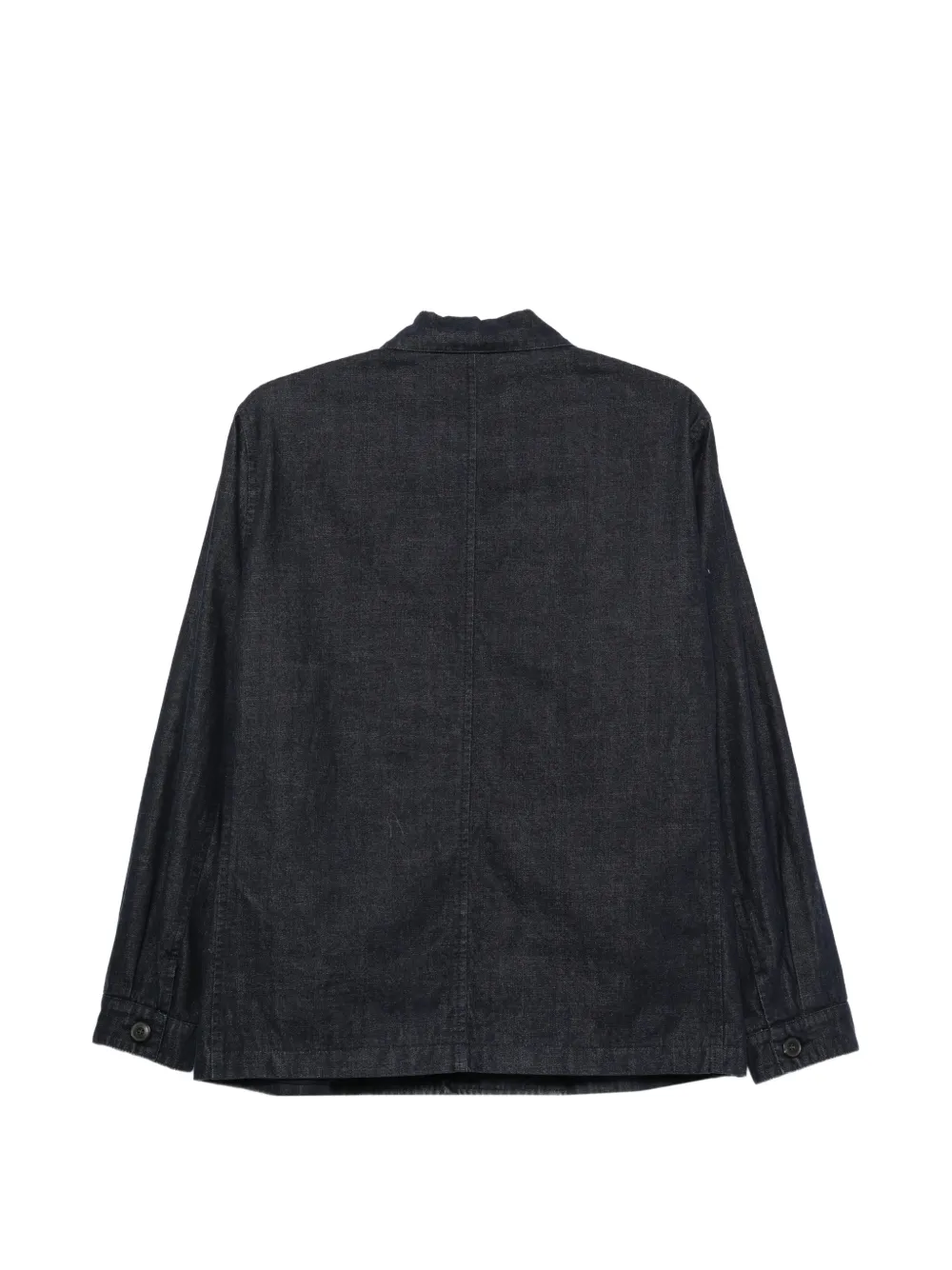 original vintage style Button-up denim jack Blauw