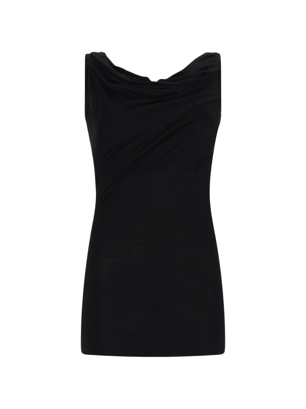 Rick Owens Lilies Laeti gedrapeerde mouwloze blouse Zwart