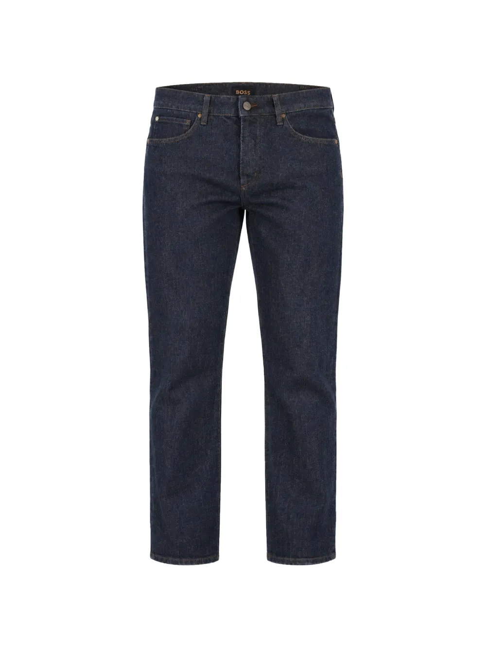 BOSS regular-fit jeans in raw stretch denim Blauw
