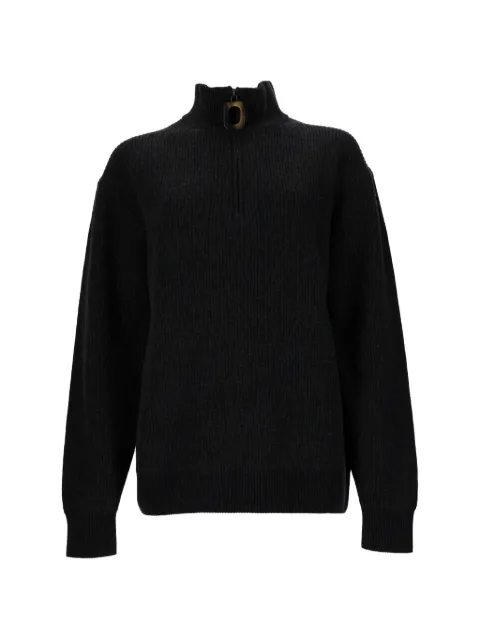 JW Anderson ribbed-knit quarter-zip sweater