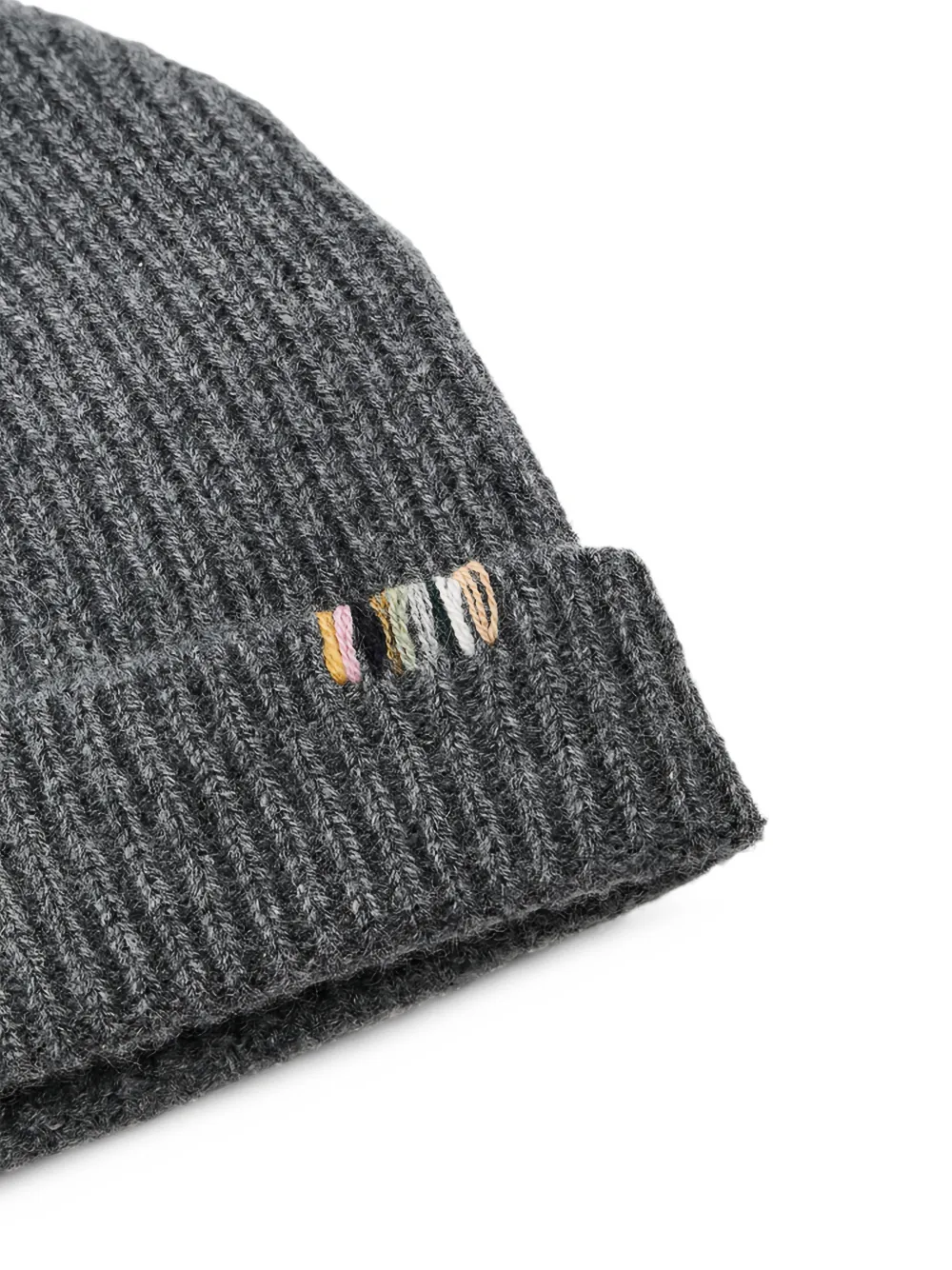 extreme cashmere Ribgebreide muts Grijs