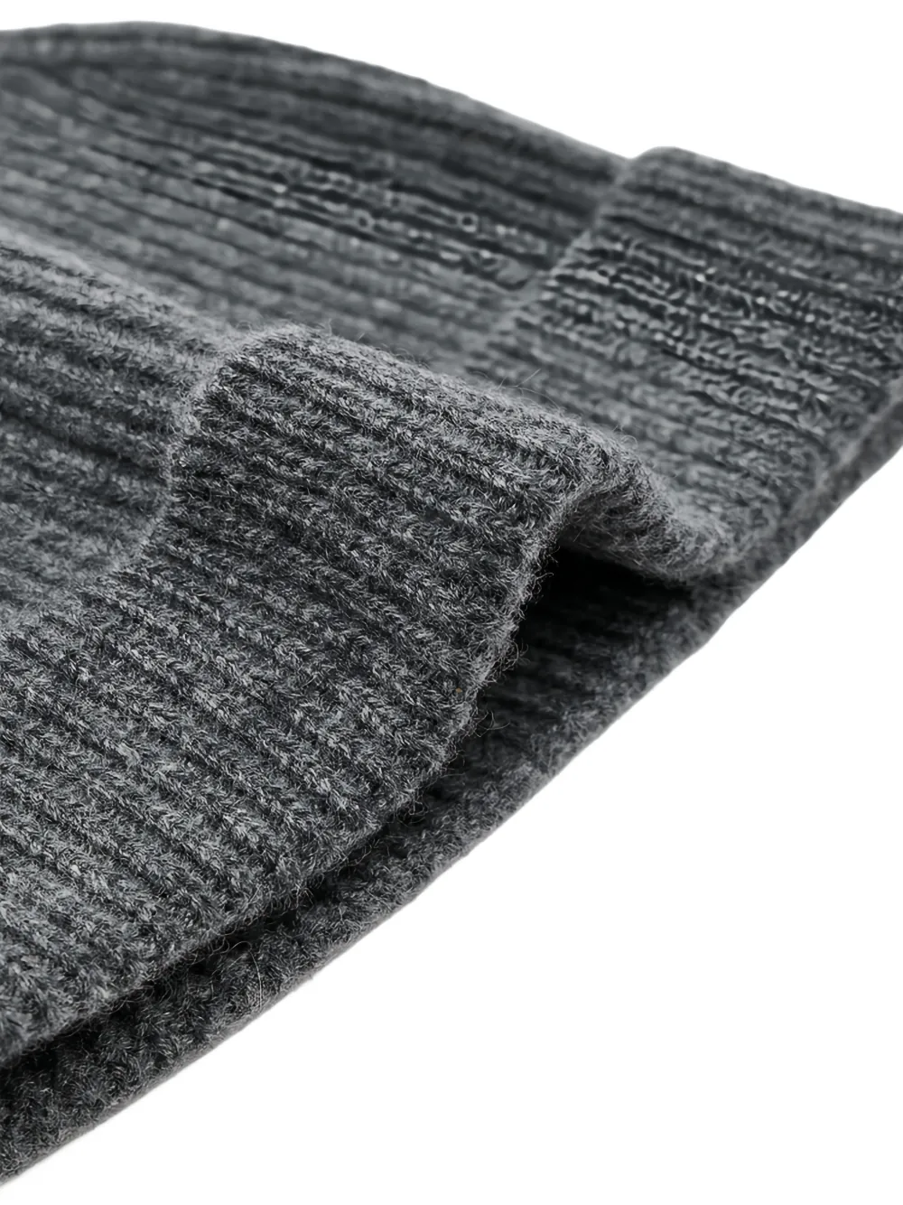 extreme cashmere Ribgebreide muts Grijs