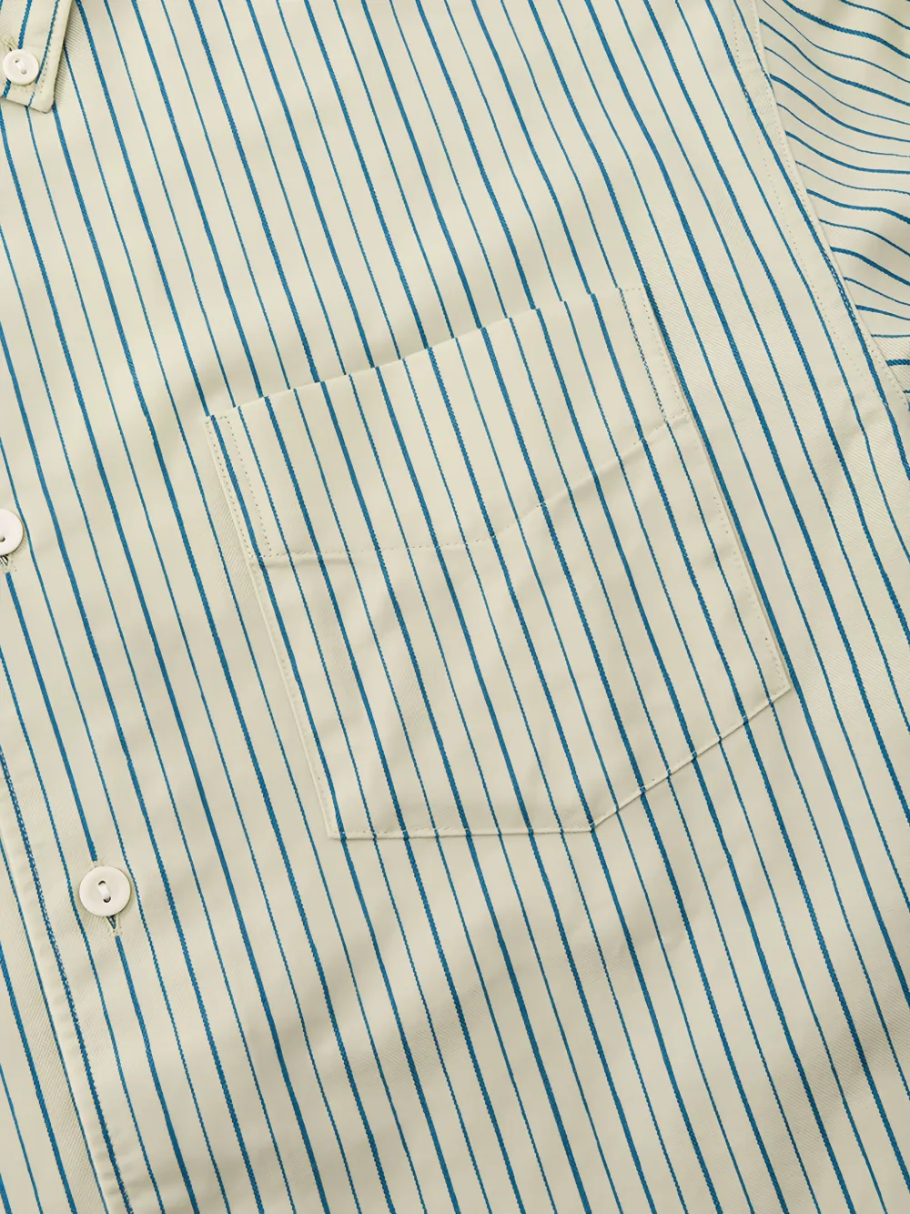 visvim Beiler gestreept katoenen overhemd Beige