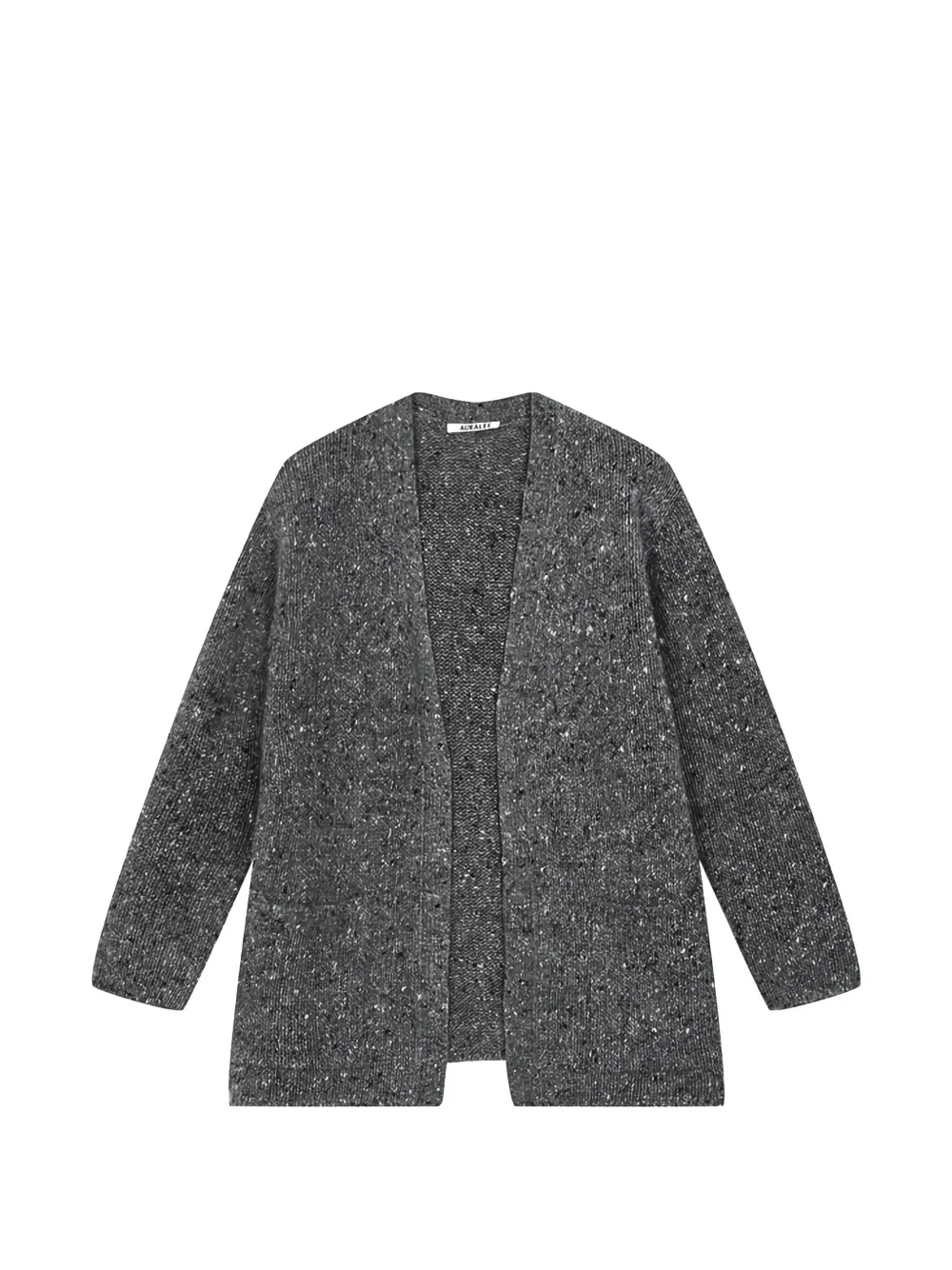 Auralee Low-gauge Tweed Cardigan In 灰色
