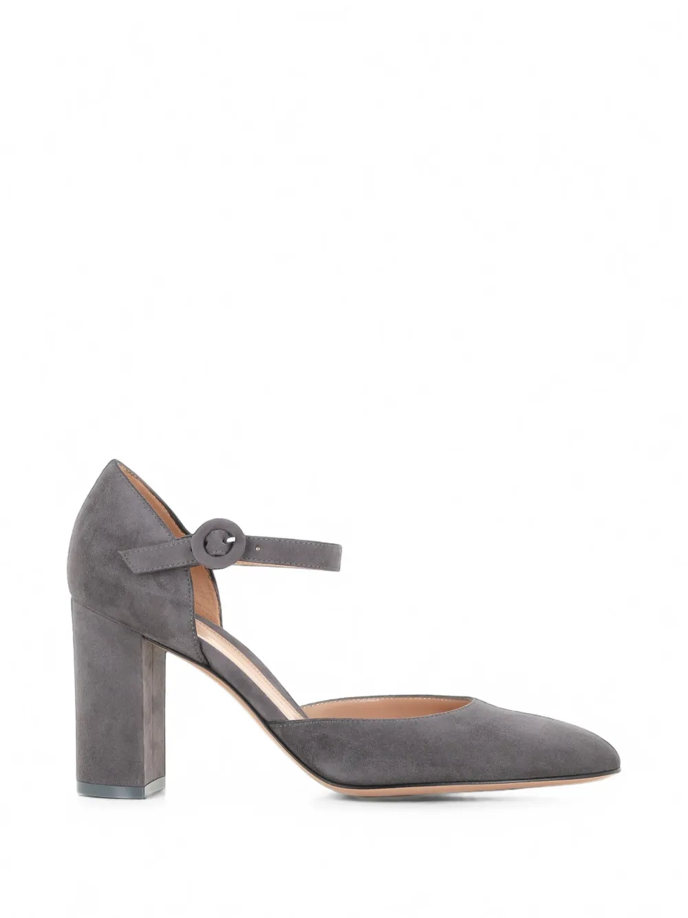 Gianvito Rossi Lisa D'Orsay suede heeled pumps