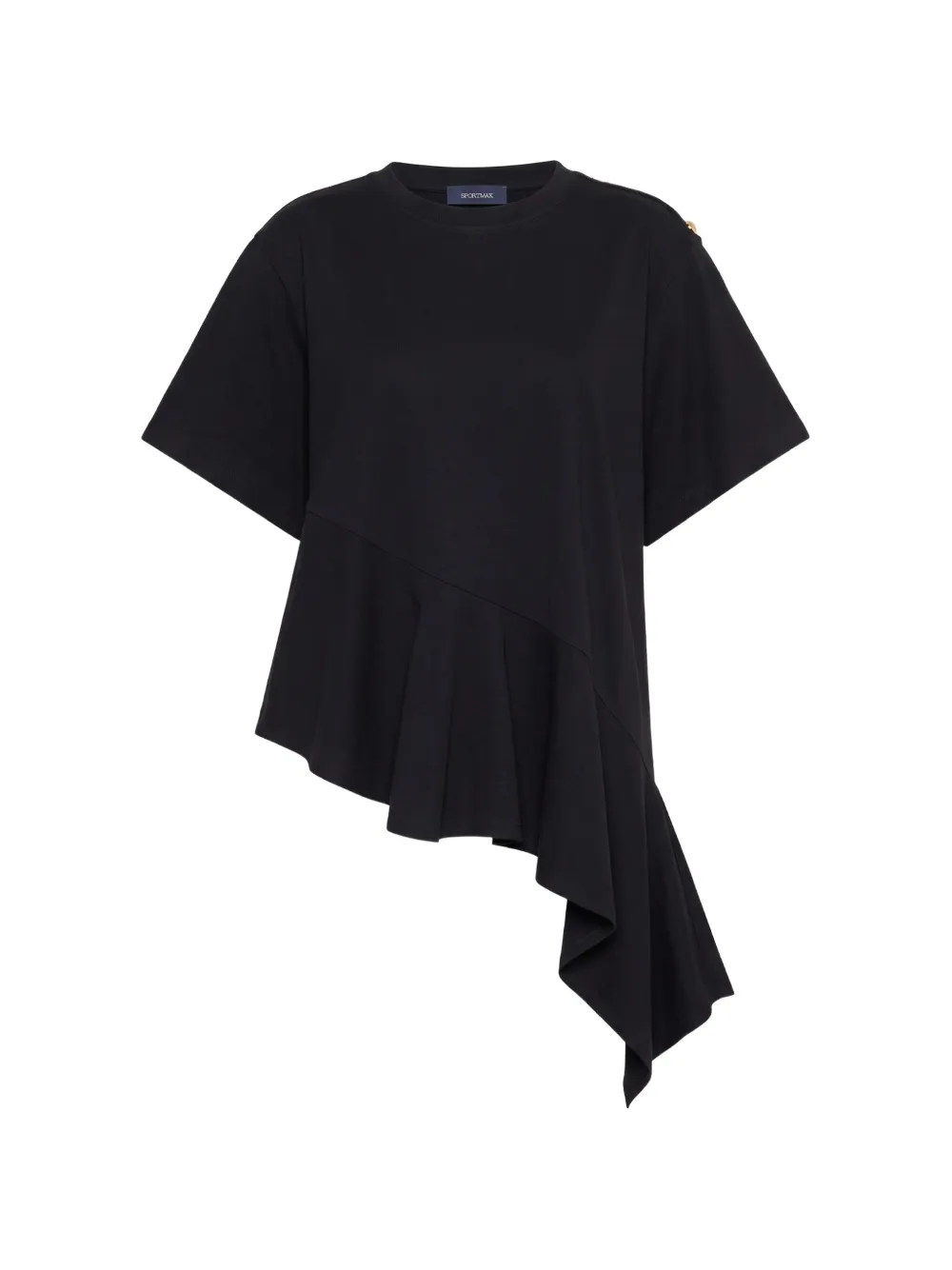 Sportmax asymmetric T-shirt - Noir Sportmax asymmetric T-shirt - Noir