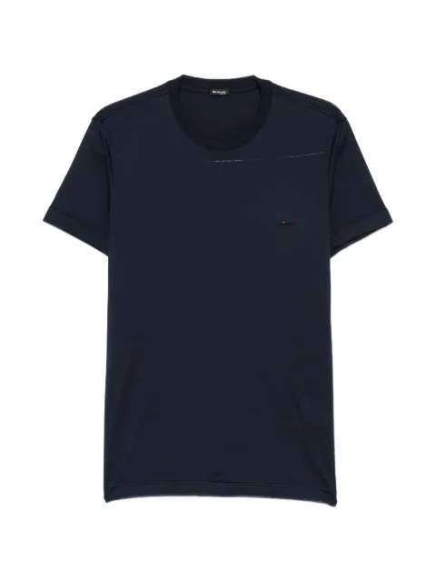 Kiton logo-embroidered round-neck T-shirt
