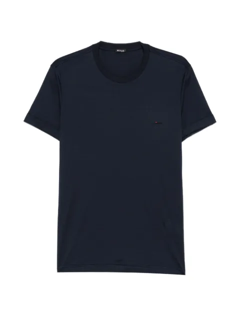 Kiton playera con logo bordado y cuello redondo