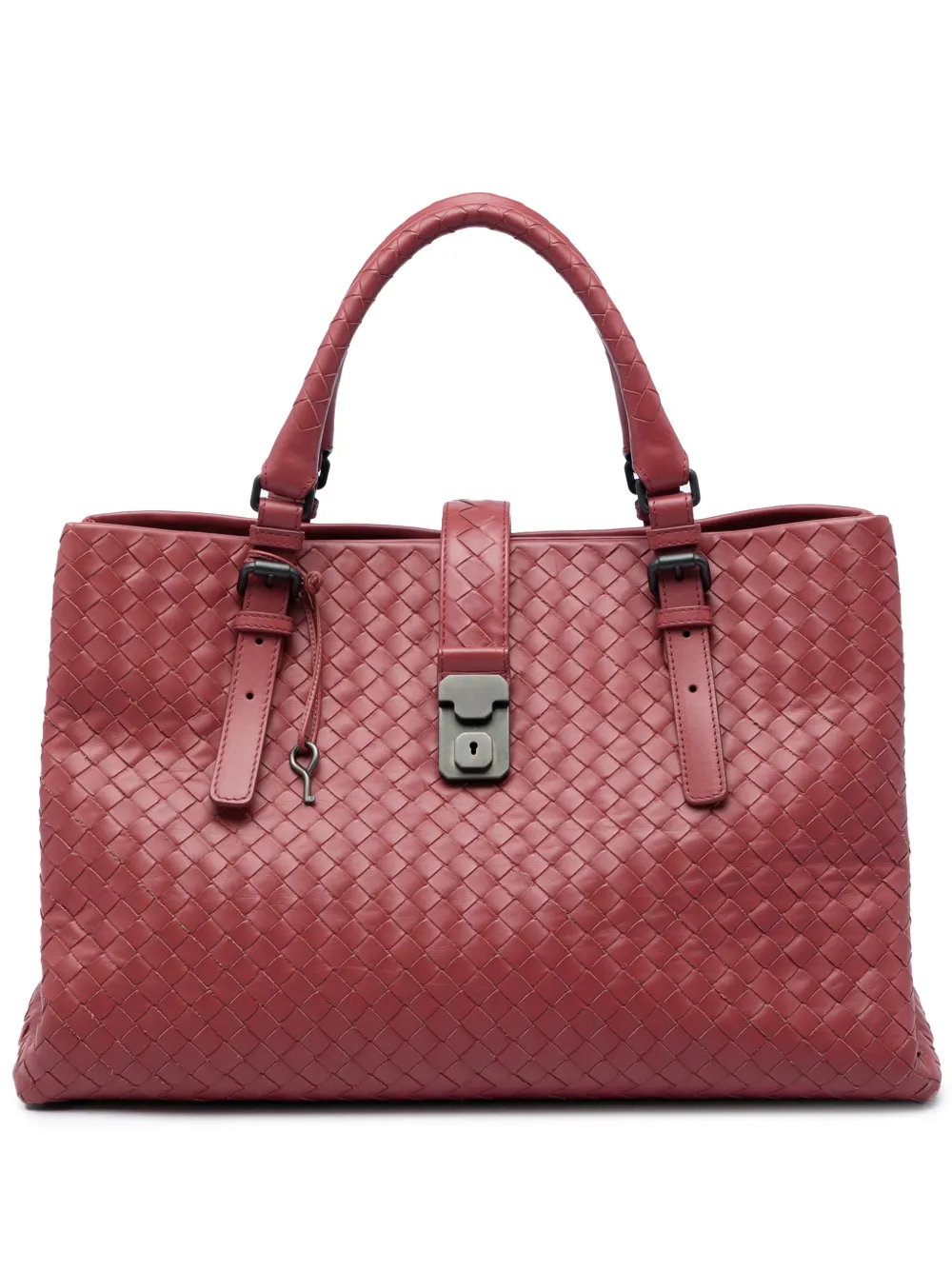 Bottega Veneta Pre-Owned 2012-2026 Medium Nappa Intrecciato Roma tote bag - Rosso