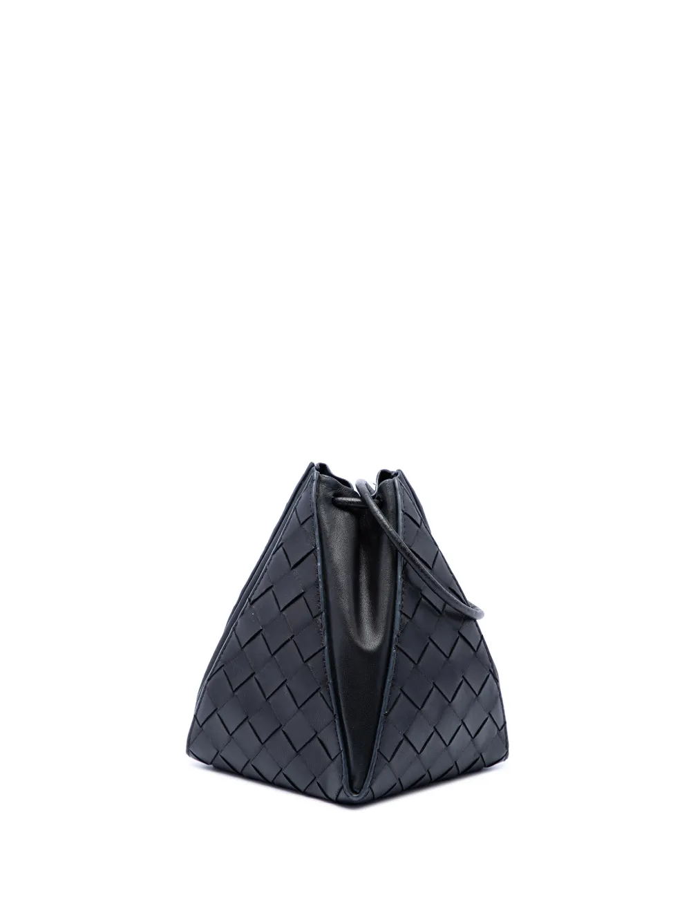 Bottega Veneta Pre-Owned mini sac seau Intrecciato Knot (2012-2026) - Noir Bottega Veneta Pre-Owned mini sac seau Intrecciato Knot (2012-2026) - Noir