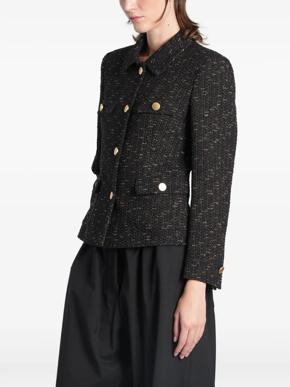 Tagliatore Button-up jack Zwart