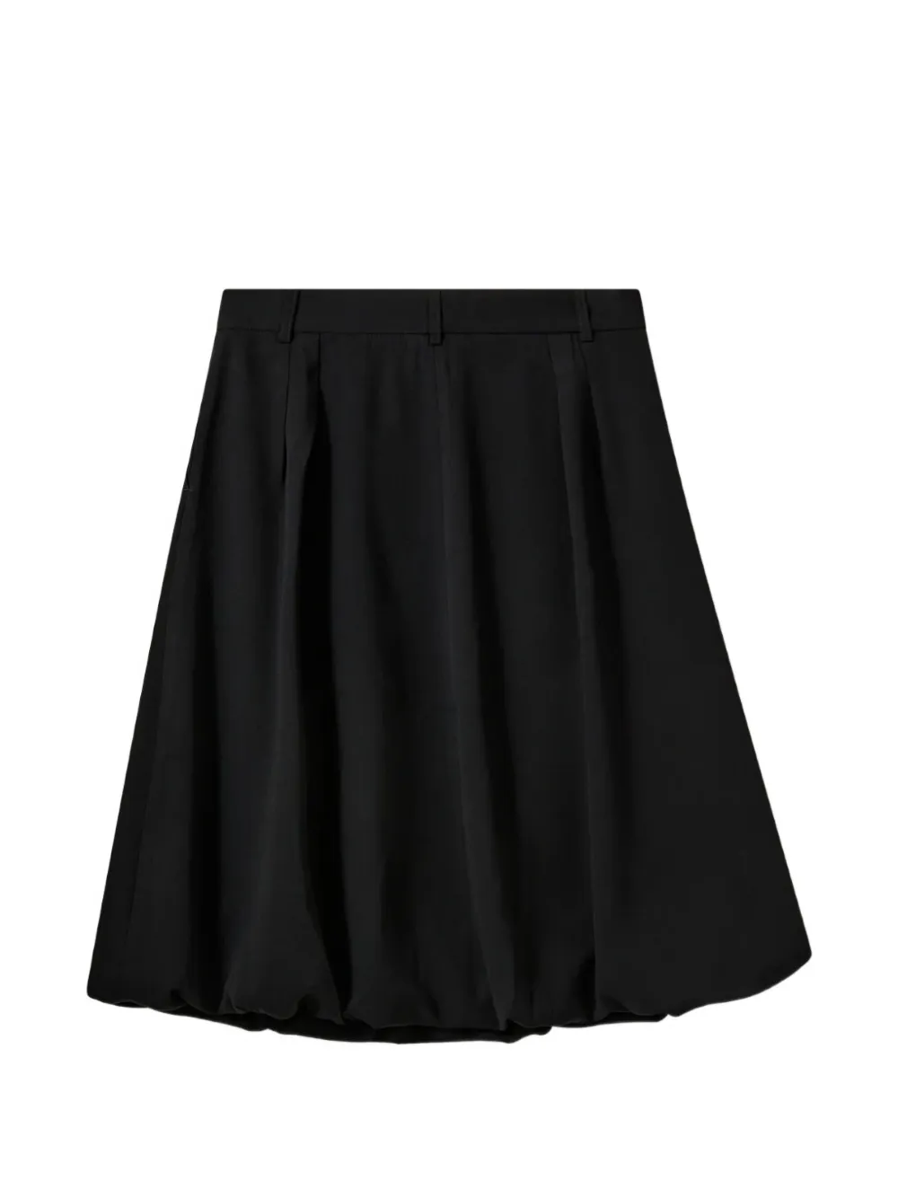 The Garment pleated balloon midi skirt - Nero