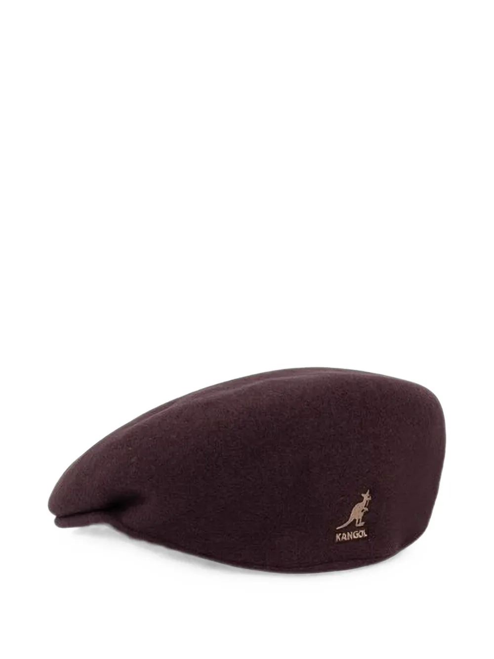 Kangol 504 platte pet met geborduurd logo Paars
