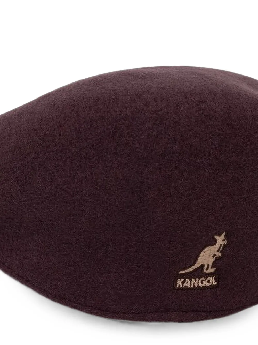 Kangol 504 platte pet met geborduurd logo Paars