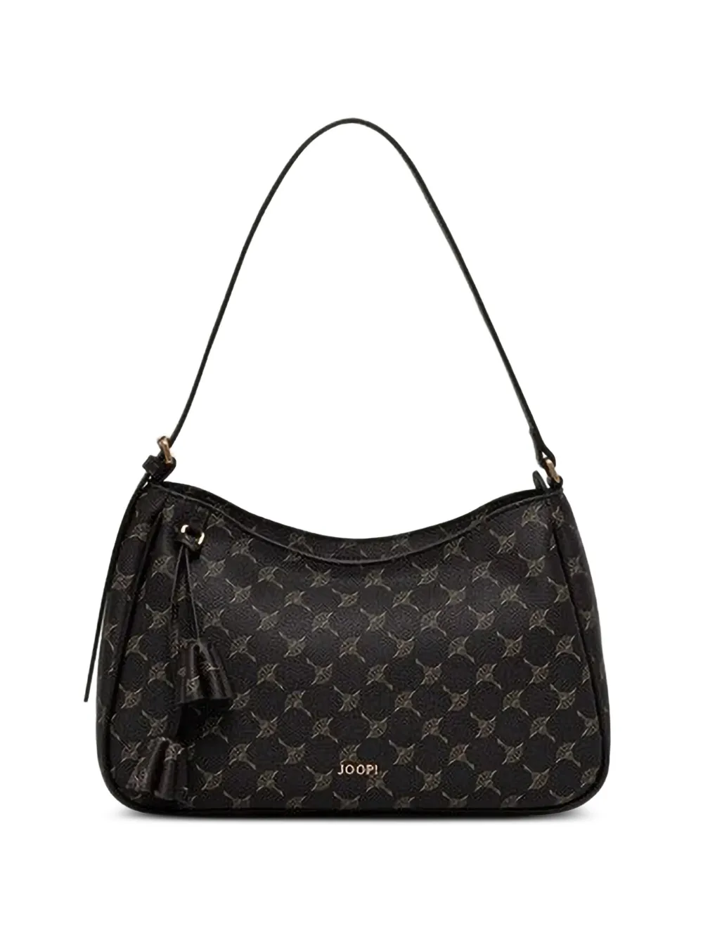 Joop! Cortina xara logo-print tassel-detail shoulder bag - Marrone
