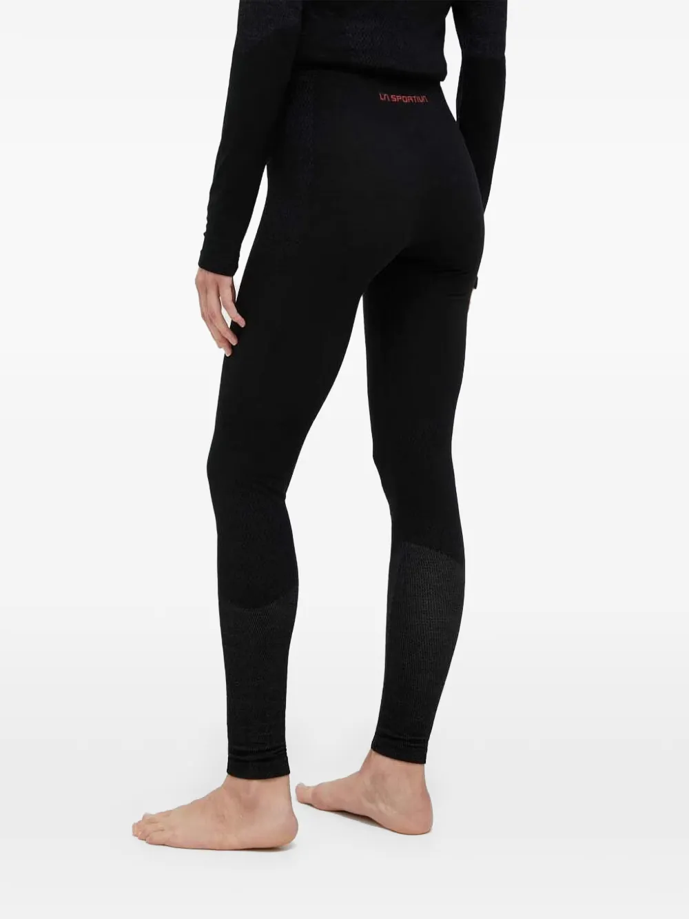La Sportiva Skibroek met logo-print en vlakken Zwart