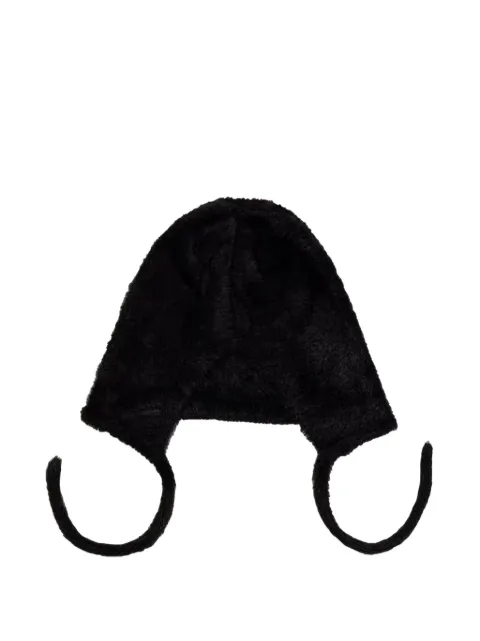 Kangol Mütze aus Faux Fur mit Bindebändern