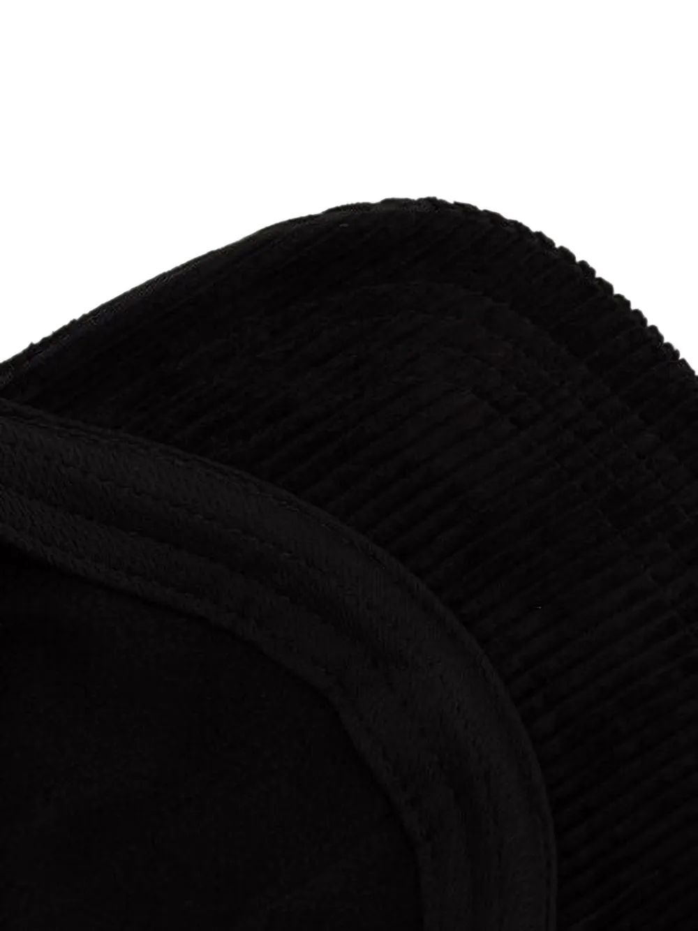 Kangol Cozy Cord ribfluwelen pet met fleecevoering Zwart