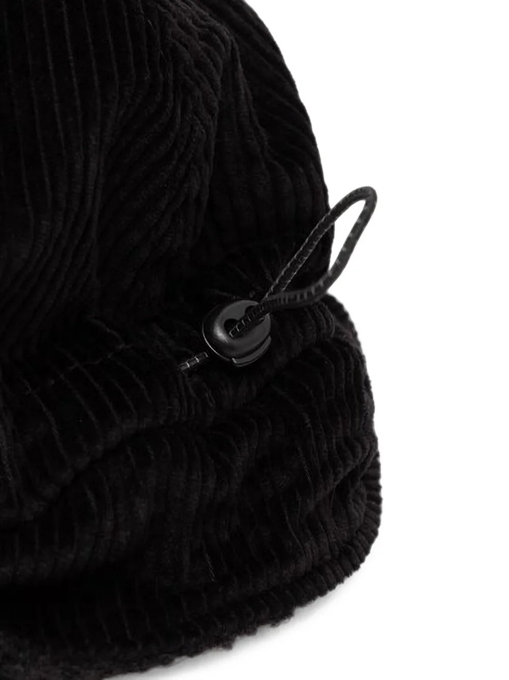 Kangol Cozy Cord ribfluwelen pet met fleecevoering Zwart