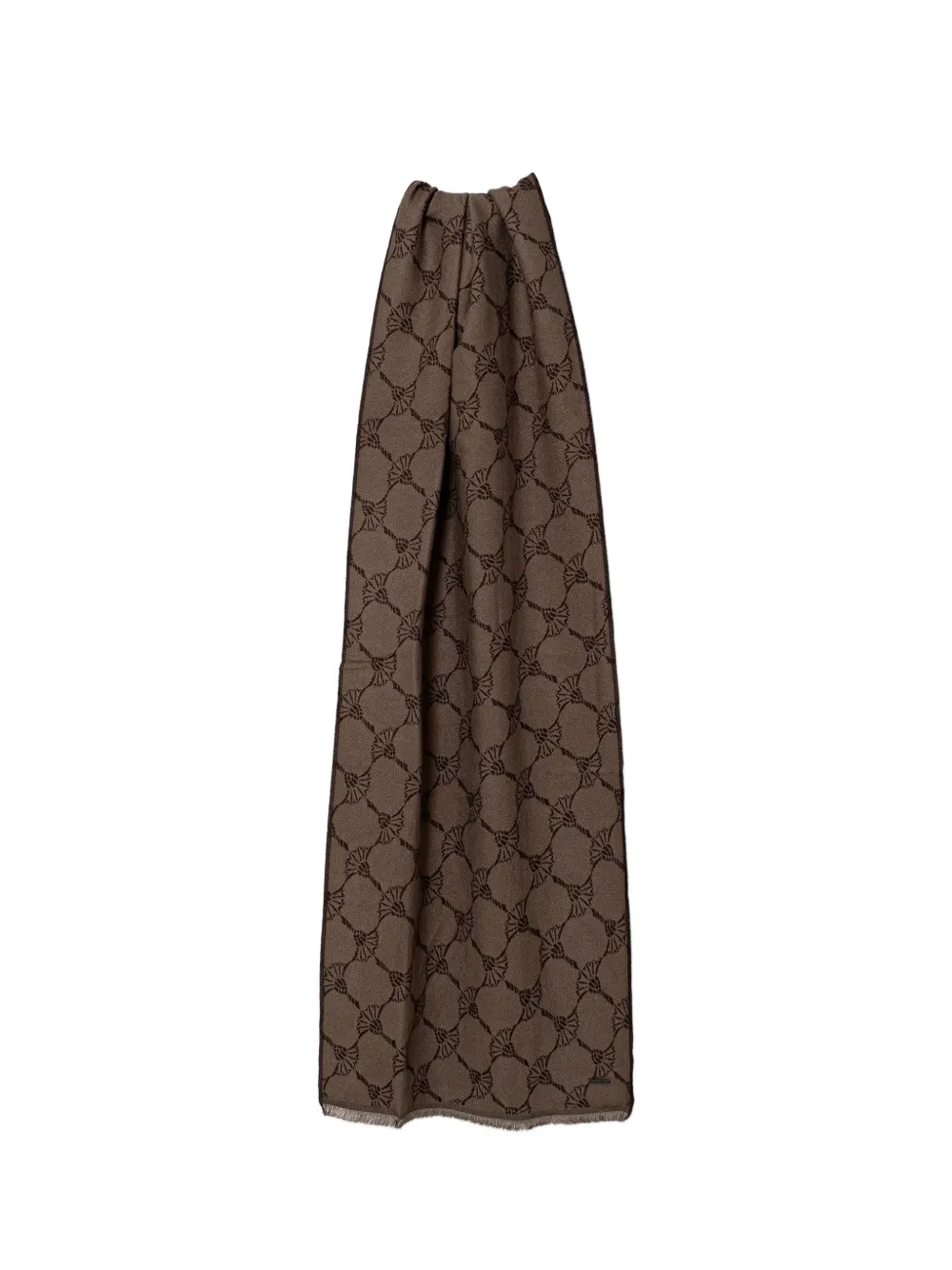 Joop! cornflower-pattern scarf - Marrone