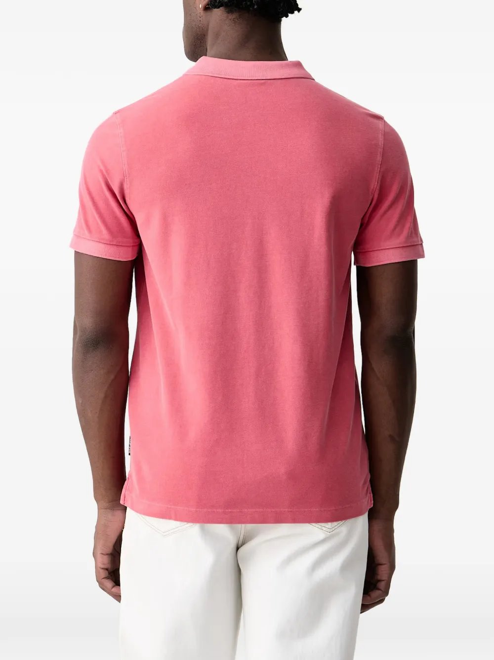 Joop! logo-embroidered polo shirt Roze